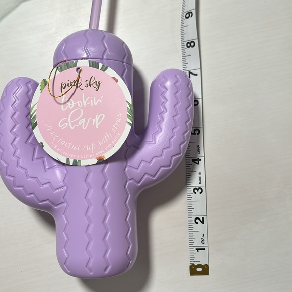 21 oz cactus cup with straw - Picture 3 of 3